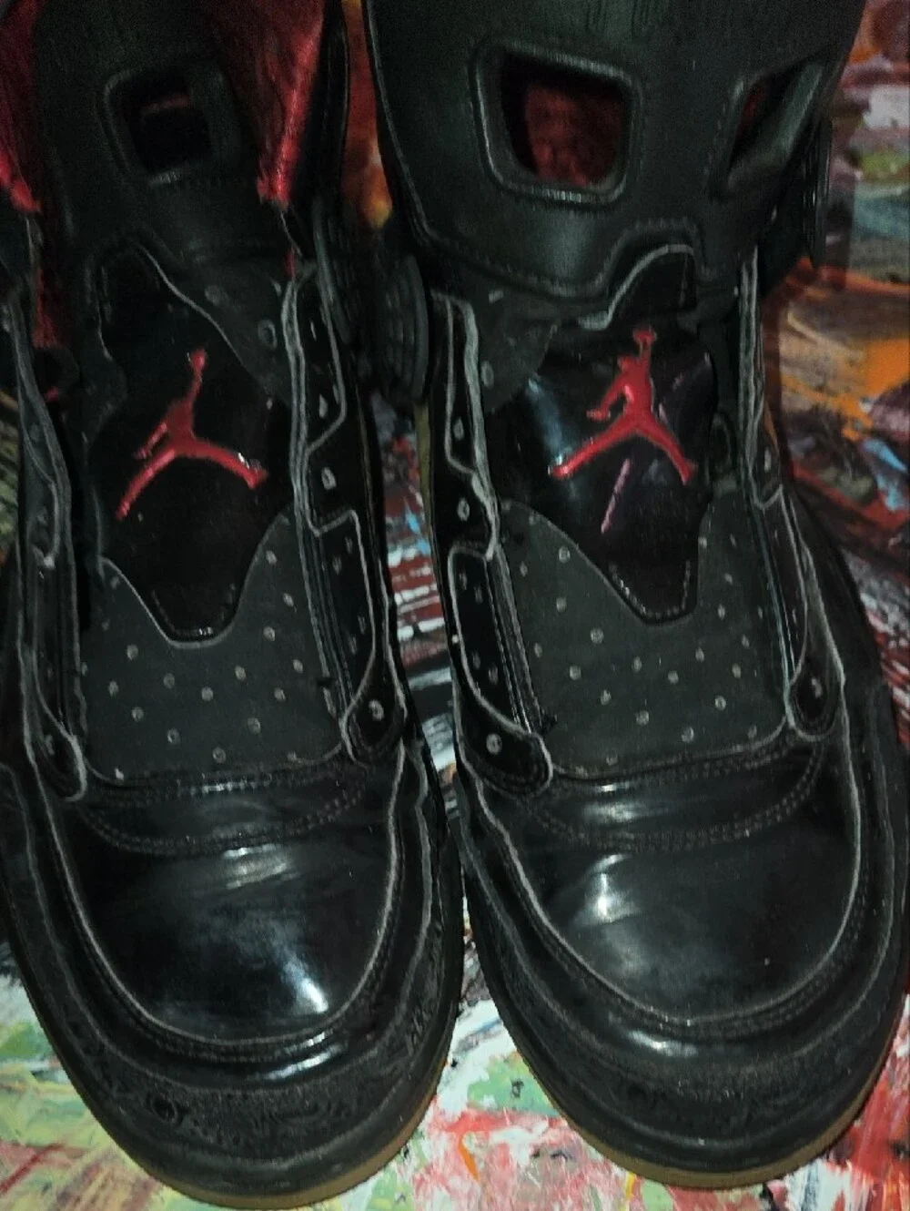 Nike AIR Jordan Spizike Men's Black and Red Retro Sneakers